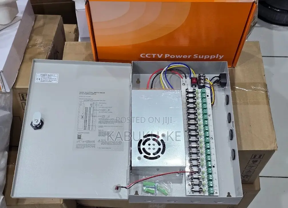 30a Closed CCTV Power Supply Unit for 32 Cameras With a Fuse