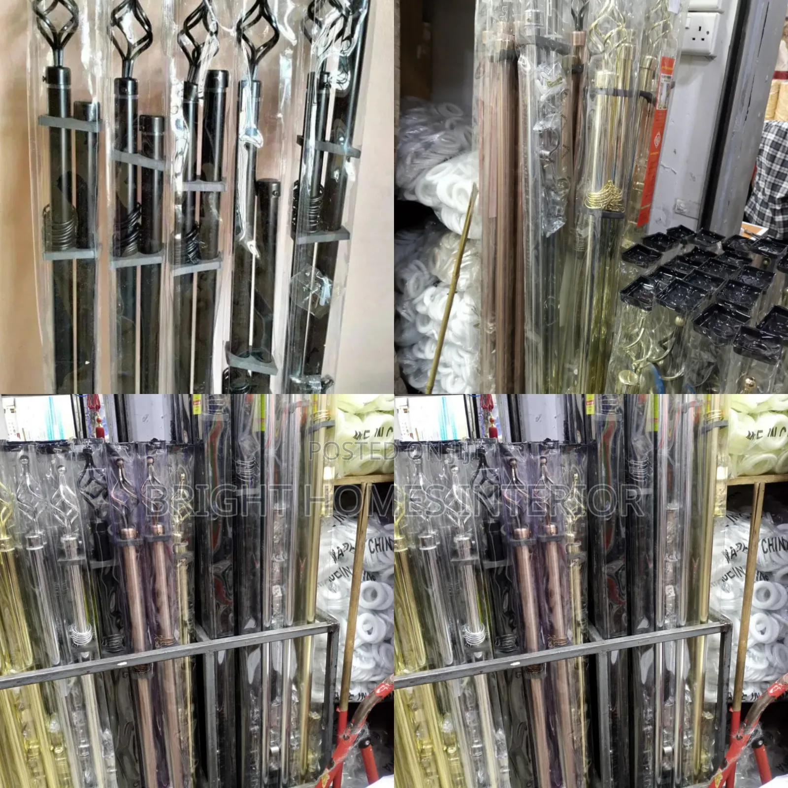 Window Curtain Rods Available in Different Colors