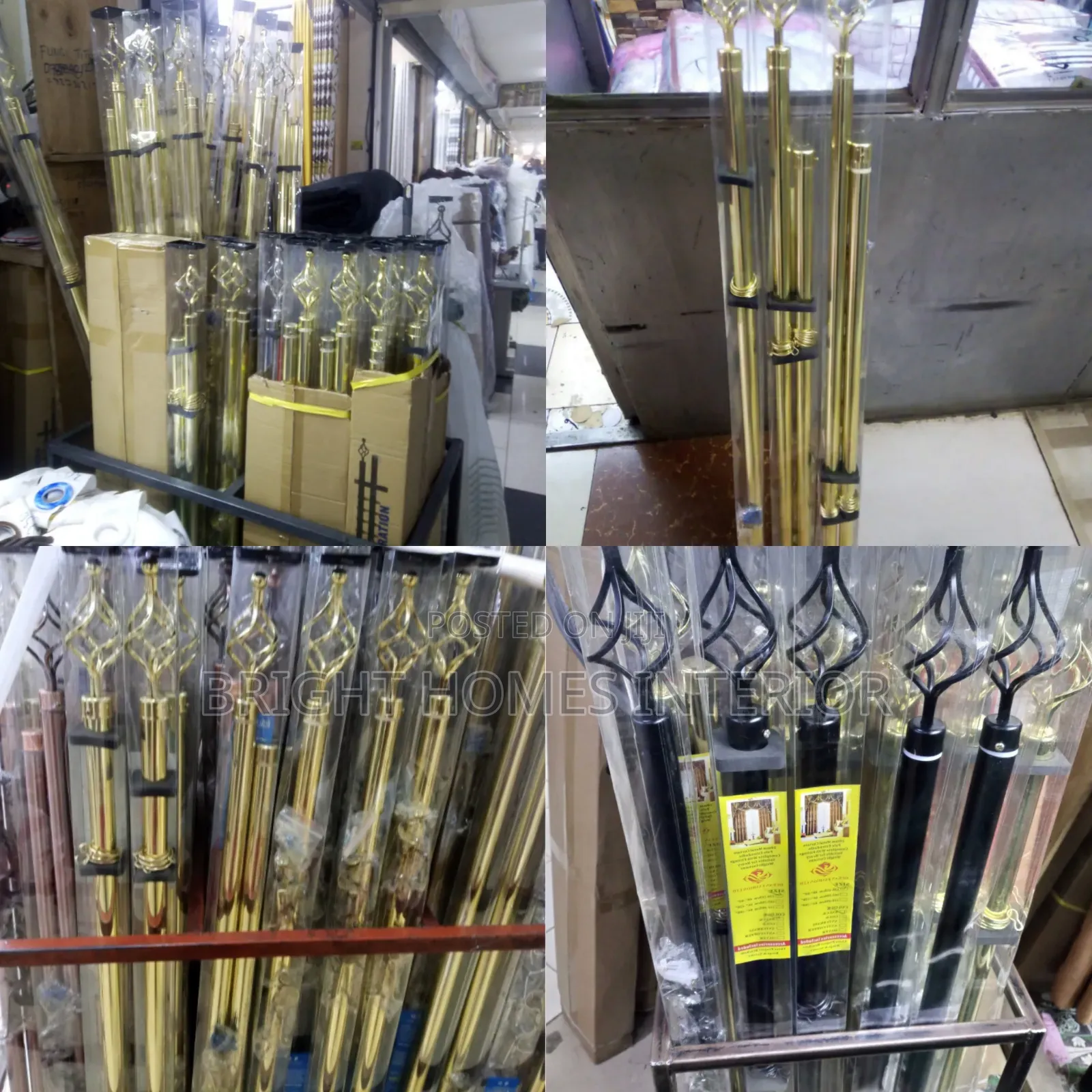 Window Curtain Rods Available in Different Colors