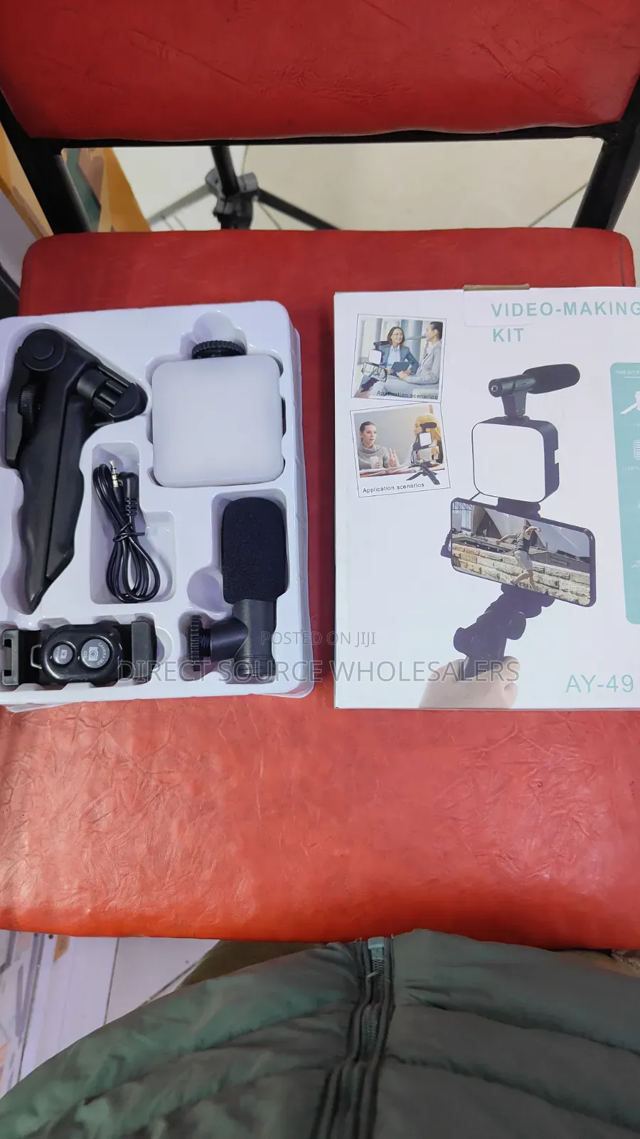 Ay-49 Content Creation Kit (Tripod + Led Light + Microphone)