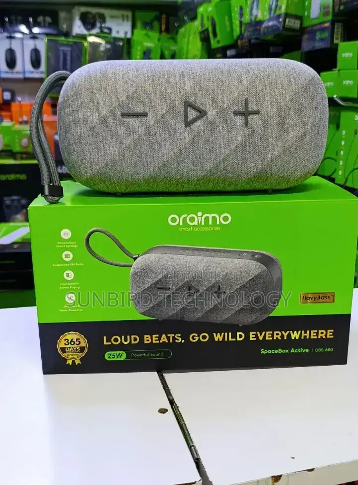 Oraimo 25w Spacebox Active Havy Bass Portable Speaker