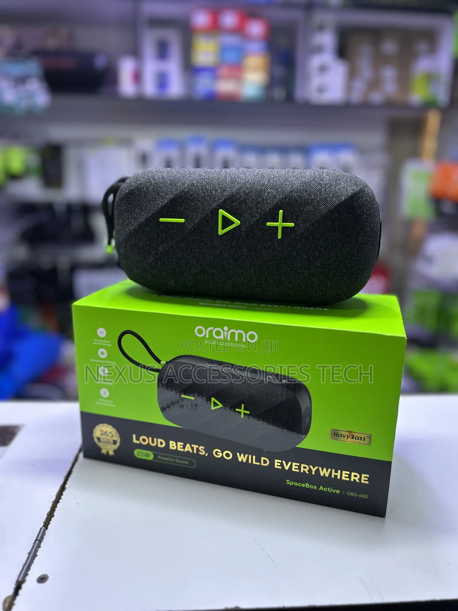 Oraimo Spacebox Active Bluetooth Speaker (25w) – Powerful Bass