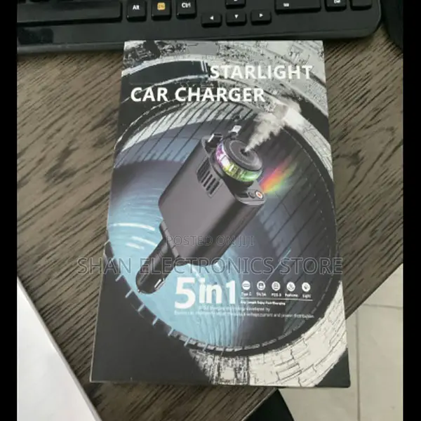Retractable Car Charger 5 in 1