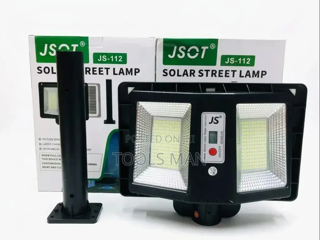 Jsot Js-112 Solar Street Lamp With Motion Sensor Mounting Pole.
