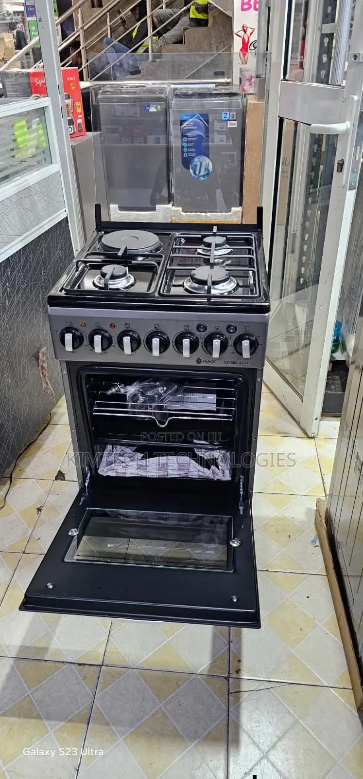 Nunix 3+1 With Gas Oven Standing Cooker