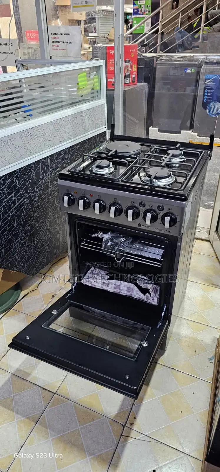 Nunix 3+1 With Gas Oven Standing Cooker