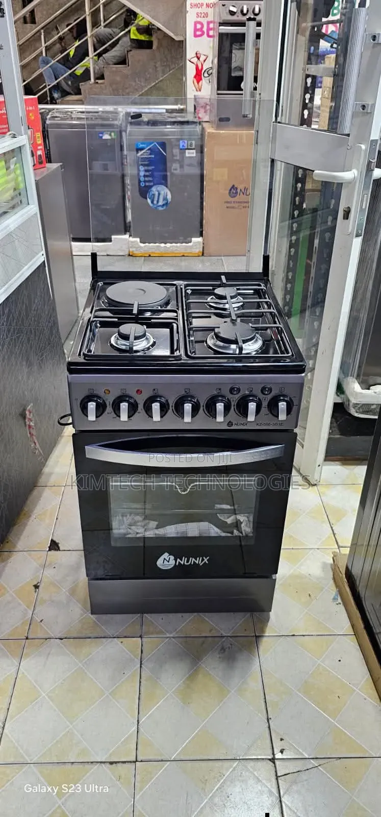 Nunix 3+1 With Gas Oven Standing Cooker