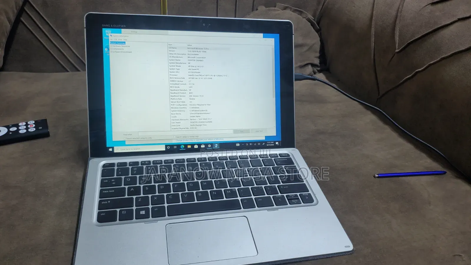 Laptop HP EliteBook X2 1012 G1 8GB Intel Core M SSD 256GB
