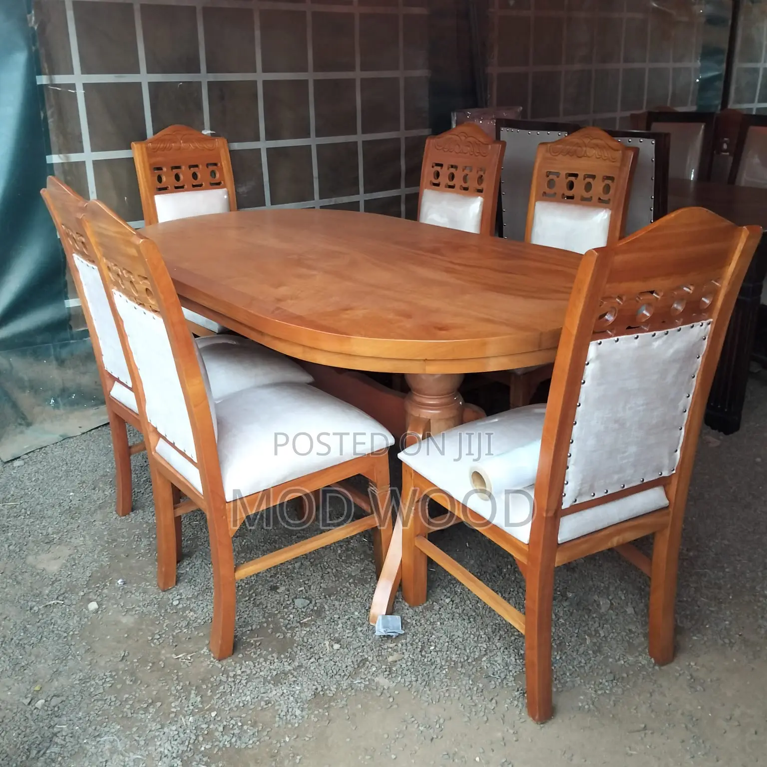 Premium 6-Seater Wooden Dining Set – Where Style Meets Comfort