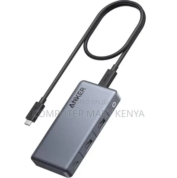 Anker Usb-C Hub (7-in-1, Dual Display) Gray