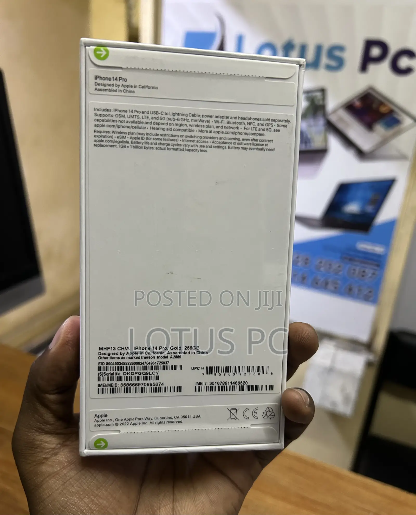 New Apple iPhone 14 Pro 256 GB Gold