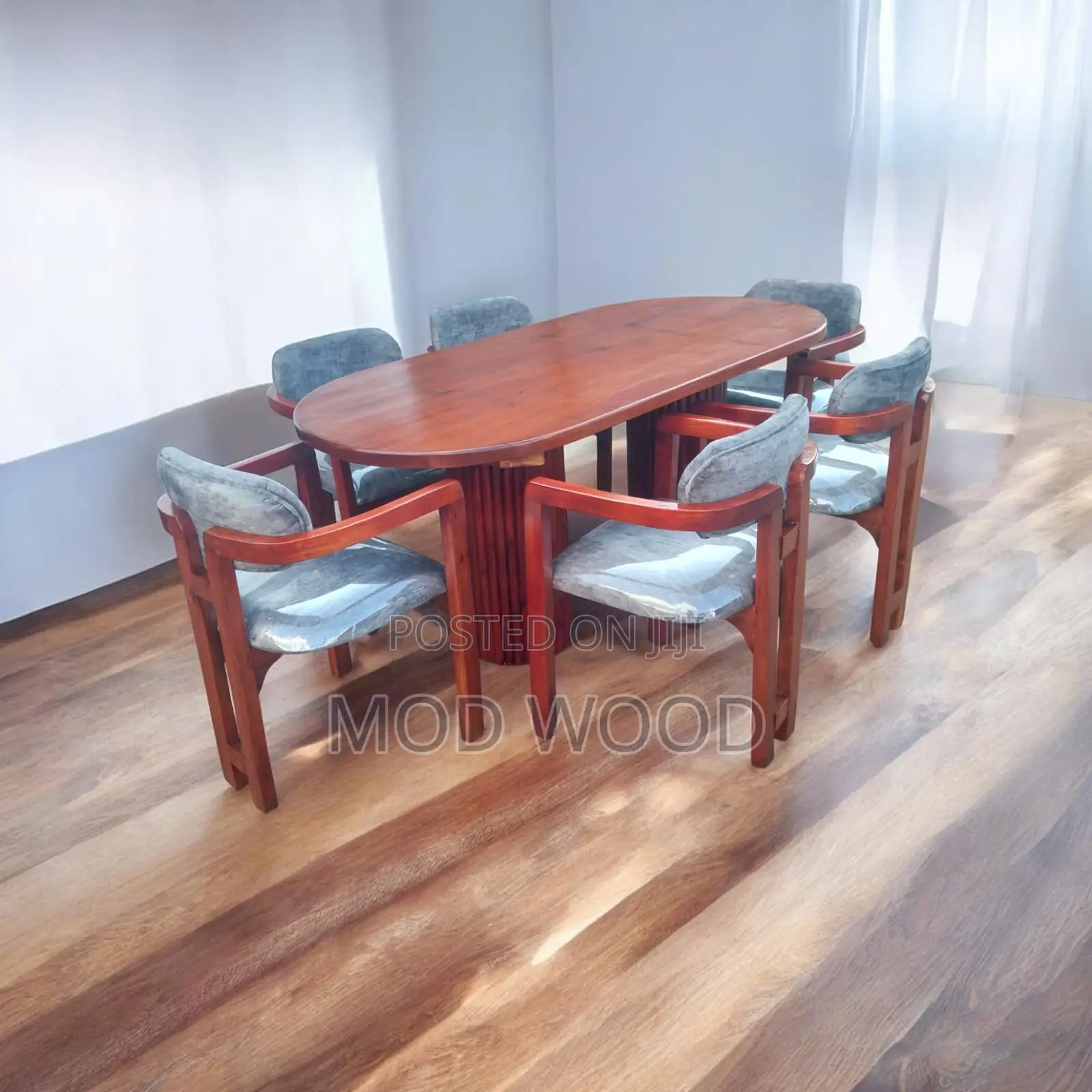 Aurora Oval Modern 6-Seater Dining Set Collection