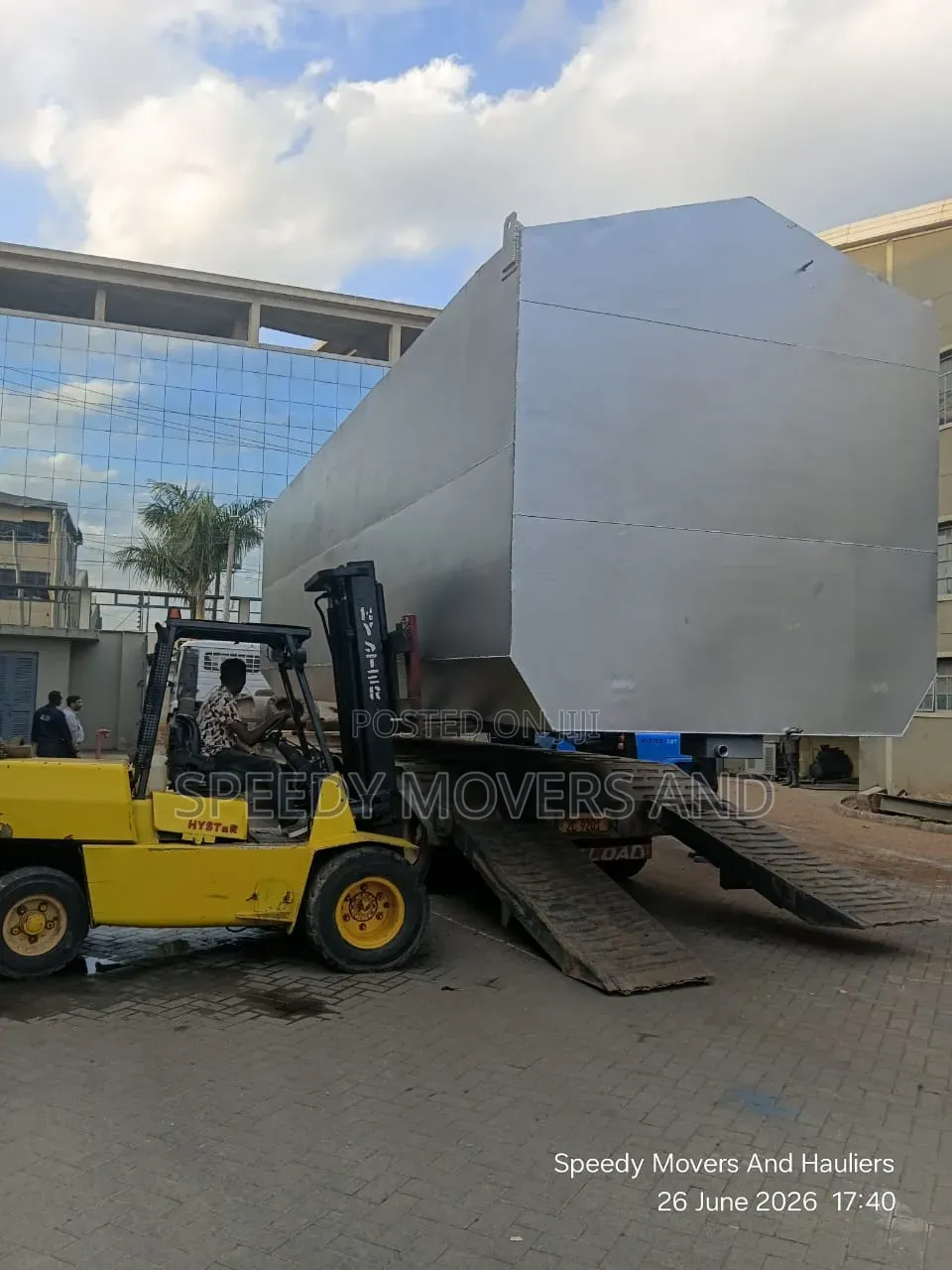Forklift Available for Heavy Cargo Lifting