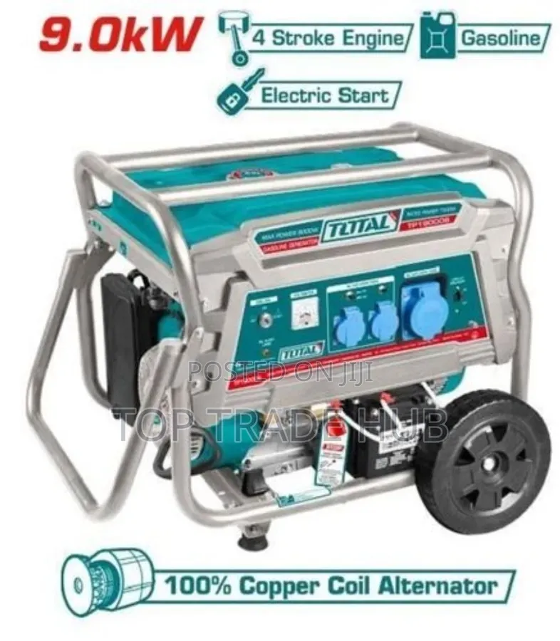 Total Tp19000bt Petrol Generator 9kw/9000w Single/Three Phase
