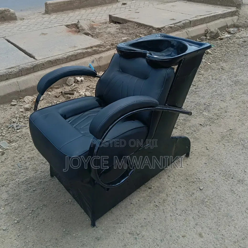 Sink Washing Chair, Black Plain 