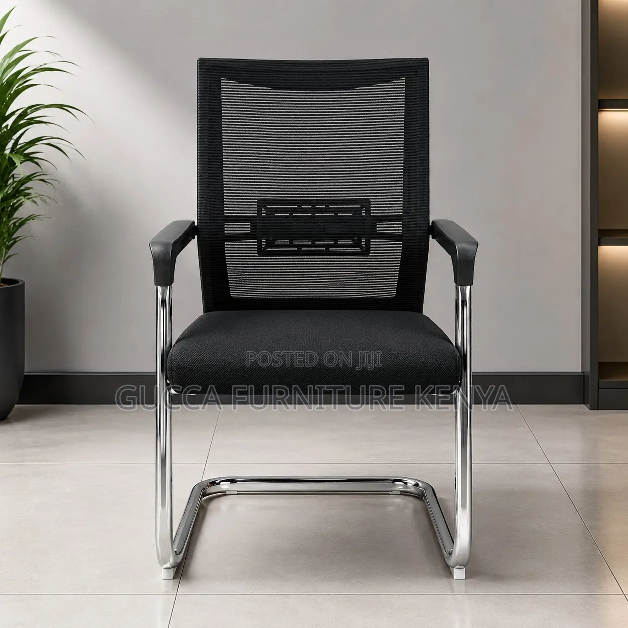 Ergonomic Non-Adjustable Guest Chair.