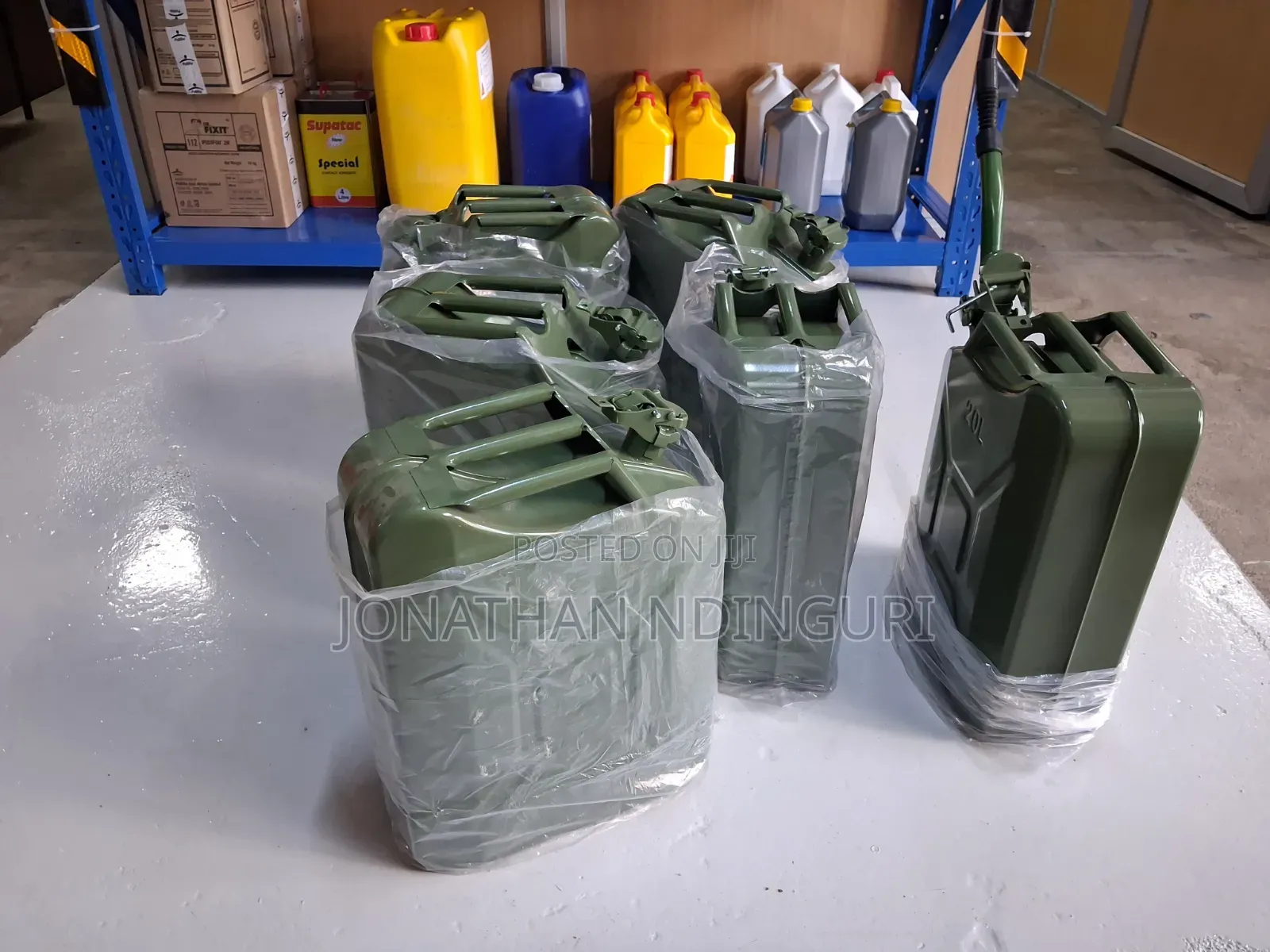 Fuel Jerrycans 20l Metallic – Construction Site Fuel Storage Can