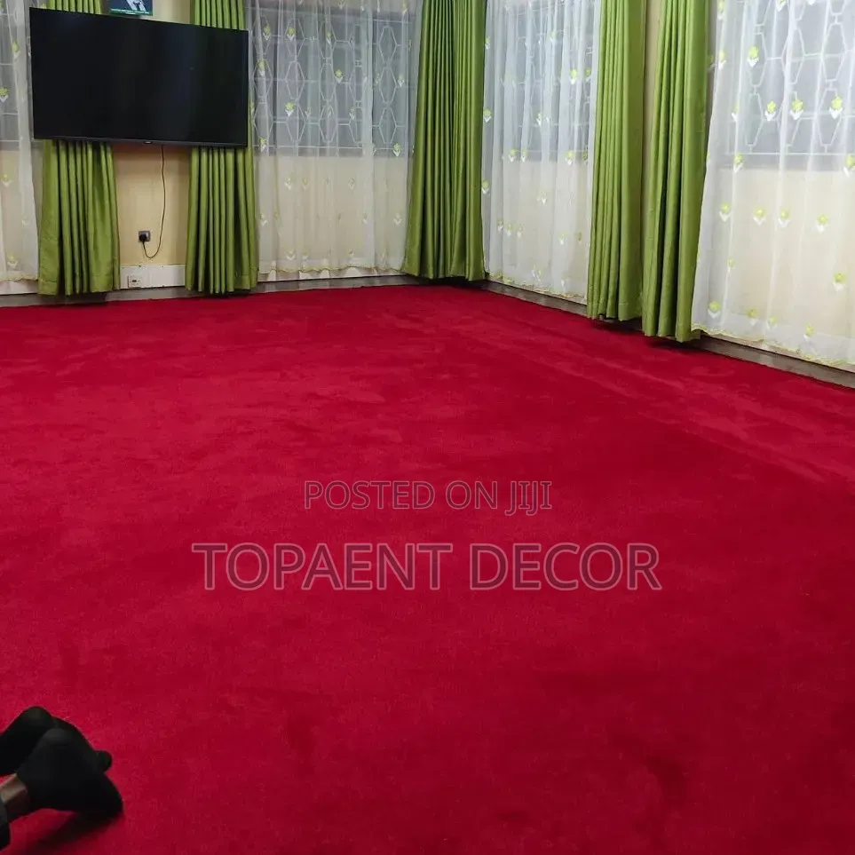 Vip Red 10mm Thick Wall to Wall Church Pulpit Supply and Installation