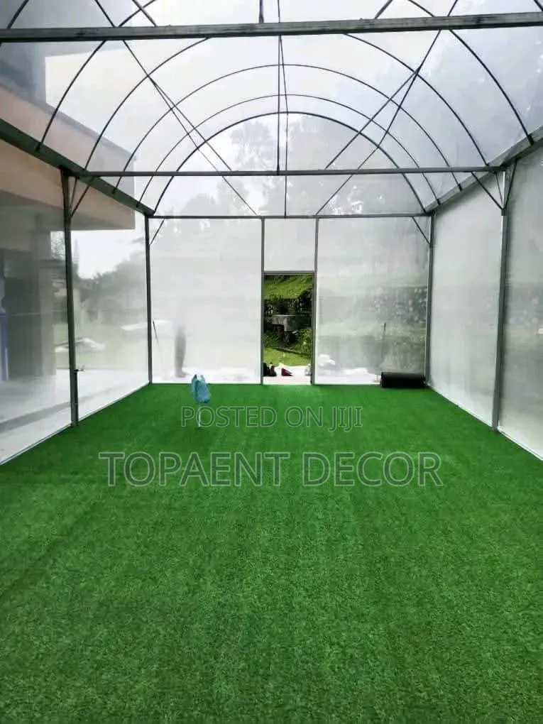 Enclosed Green House Area Artificial Green Grass Carpet
