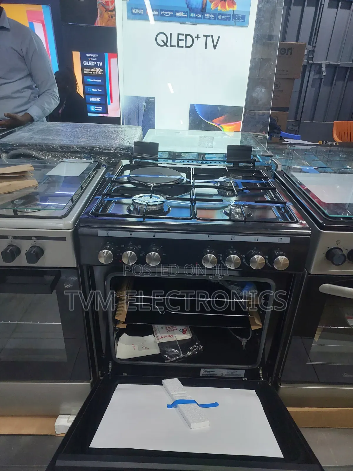 Ramtons 3g+1e 60x60 Black Cooker- Rc/607