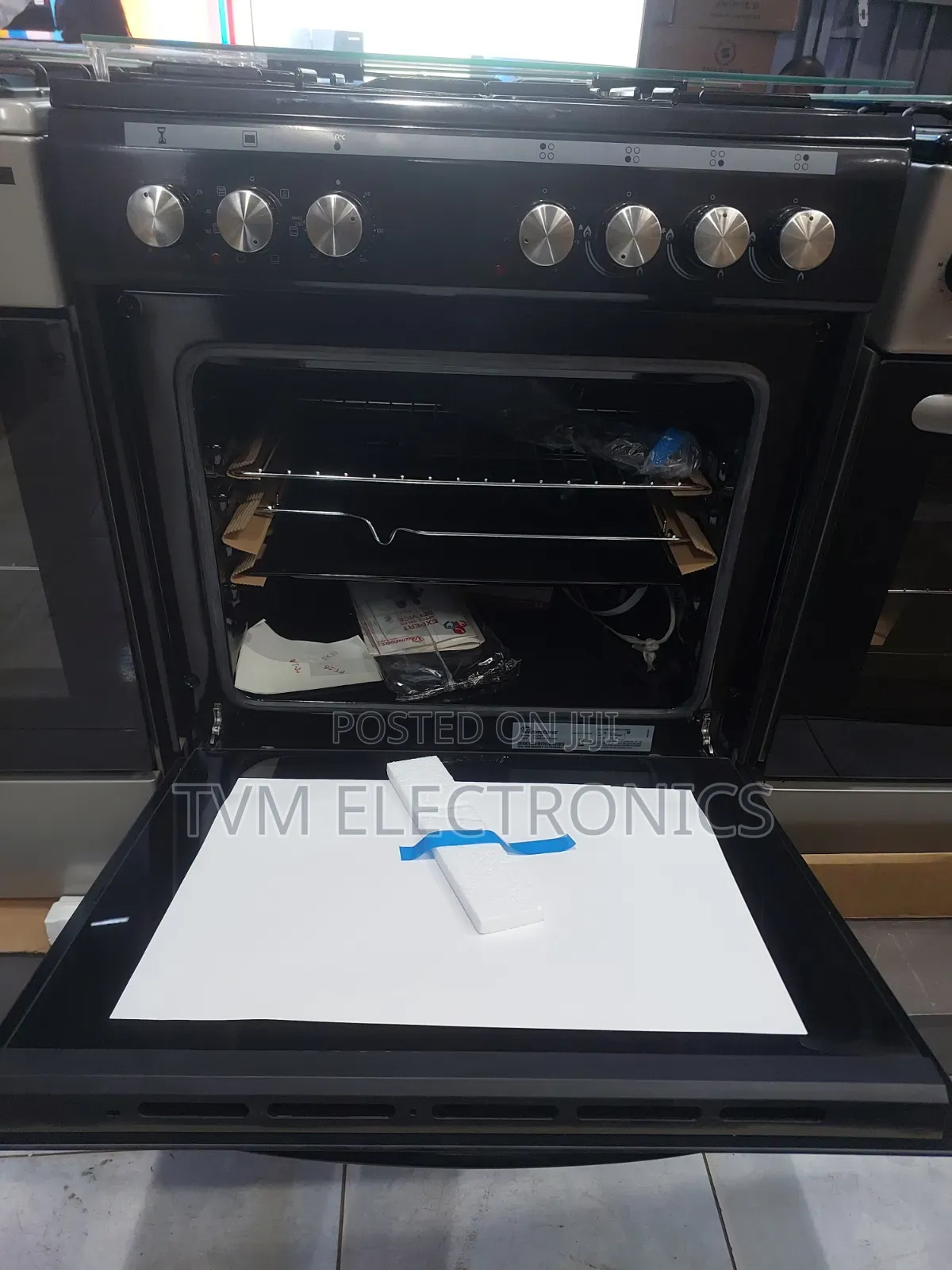 Ramtons 3g+1e 60x60 Black Cooker- Rc/607