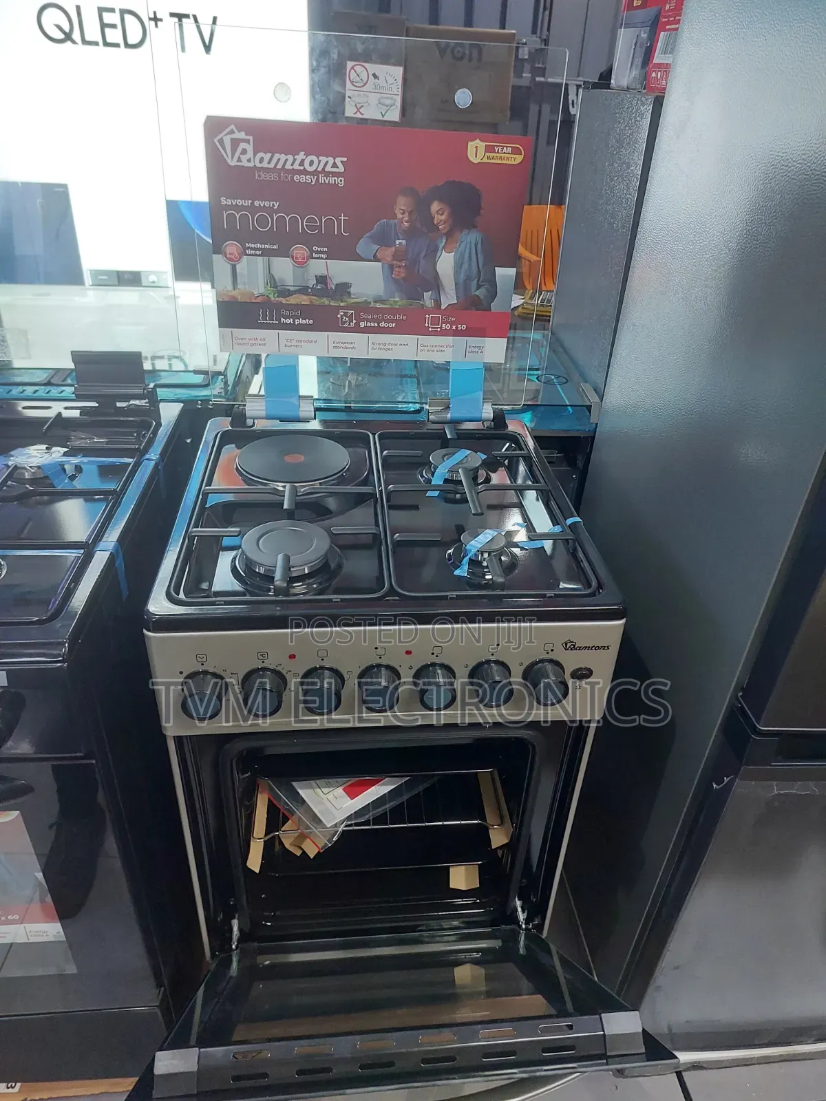 Ramtons 3g+1e 50x50 Silver Cooker- Rc/906