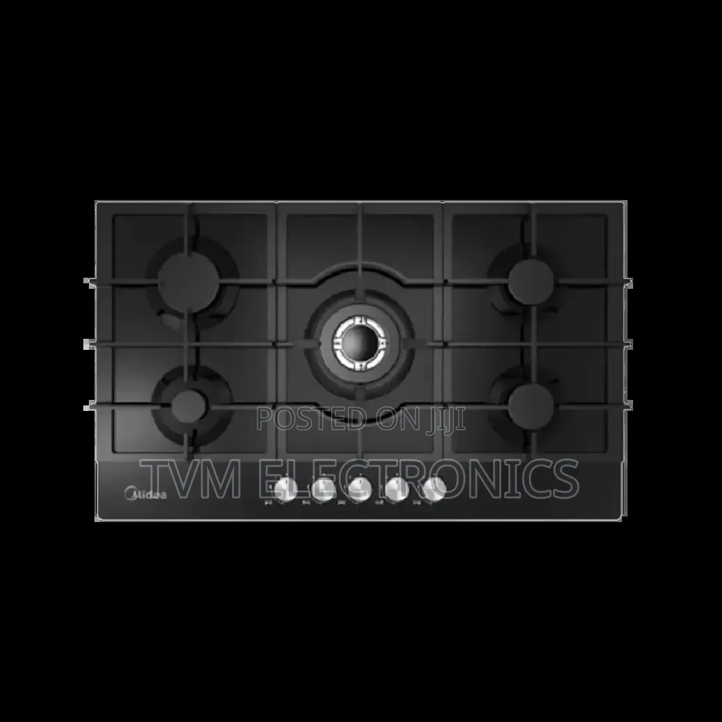 Midea 90cm Built-in Gas Hob 5 Burner With Triple Ring Wok Burner