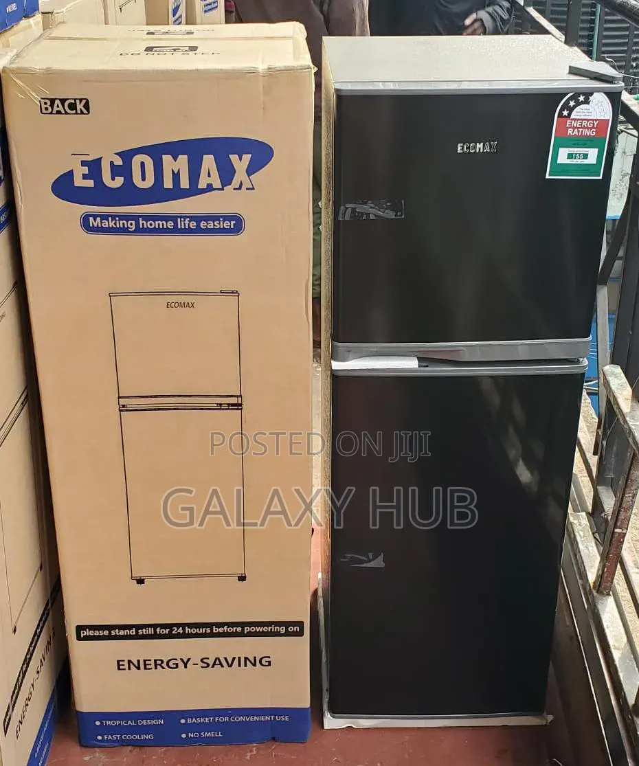 Ecomax 138 Litres Dark Silver Double Door Refrigerator