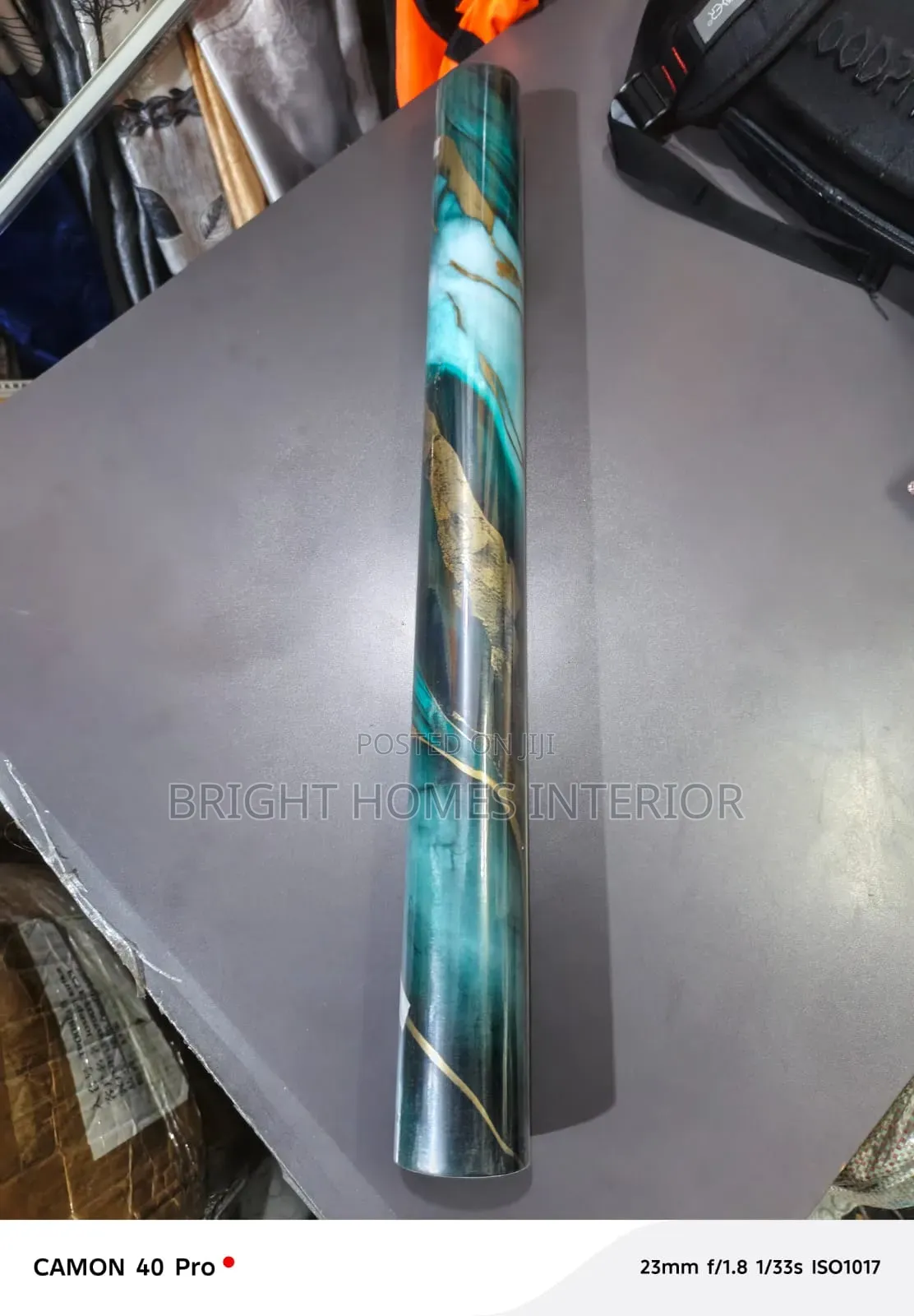 Blueish Self Adhesive Contact Paper for Tabletops