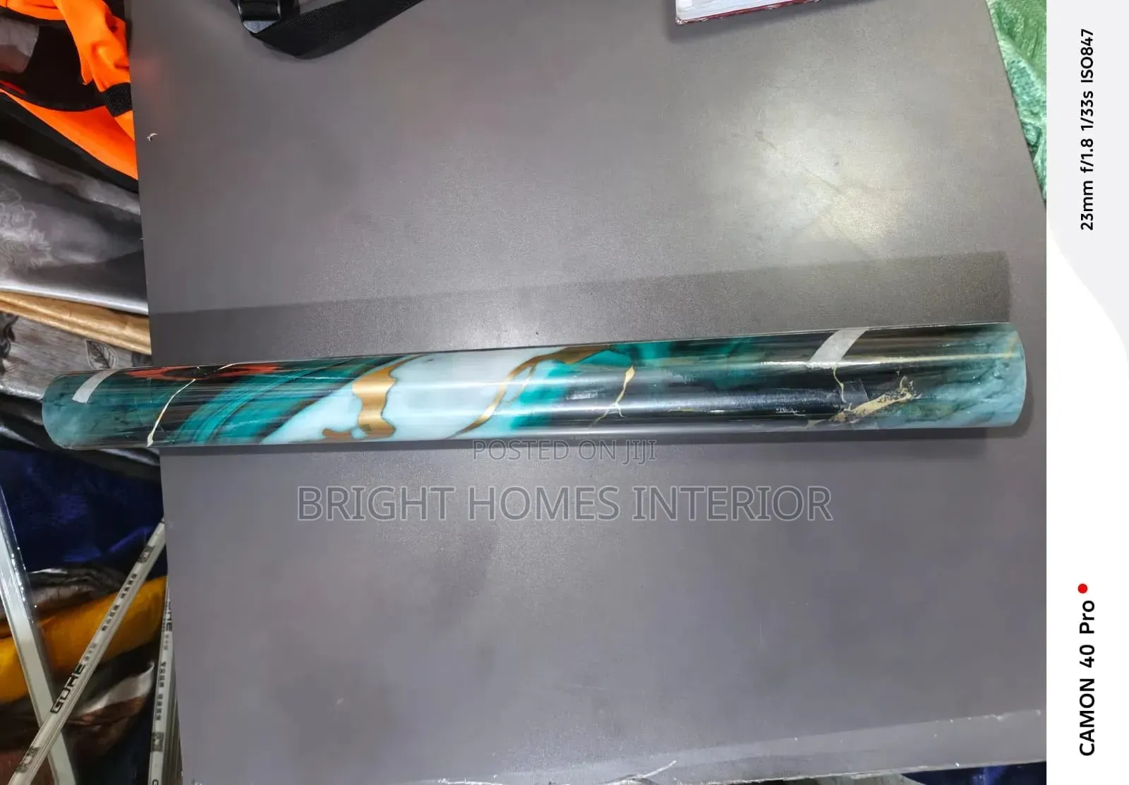 Blueish Self Adhesive Contact Paper for Tabletops