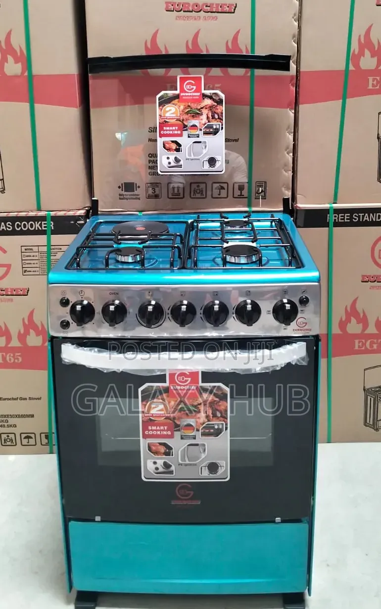 60*65 Eurochef Free Standing 3 Gas Burner +1 Electric