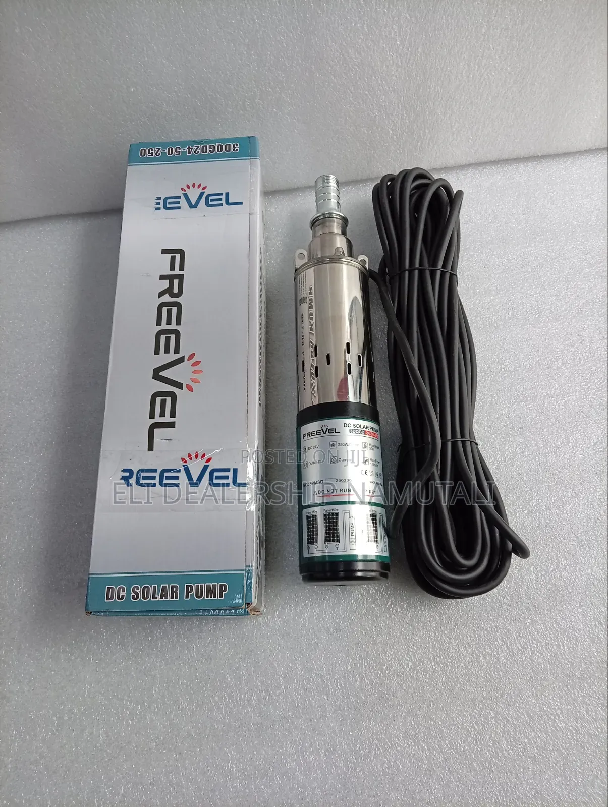 Freevel 24v Dc Solar Water Pump 250w 0.3hp Borehole Submersible Pump