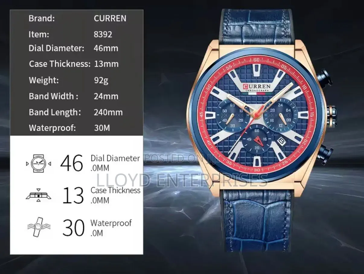 Curren Chronograph Gents Watch #8392