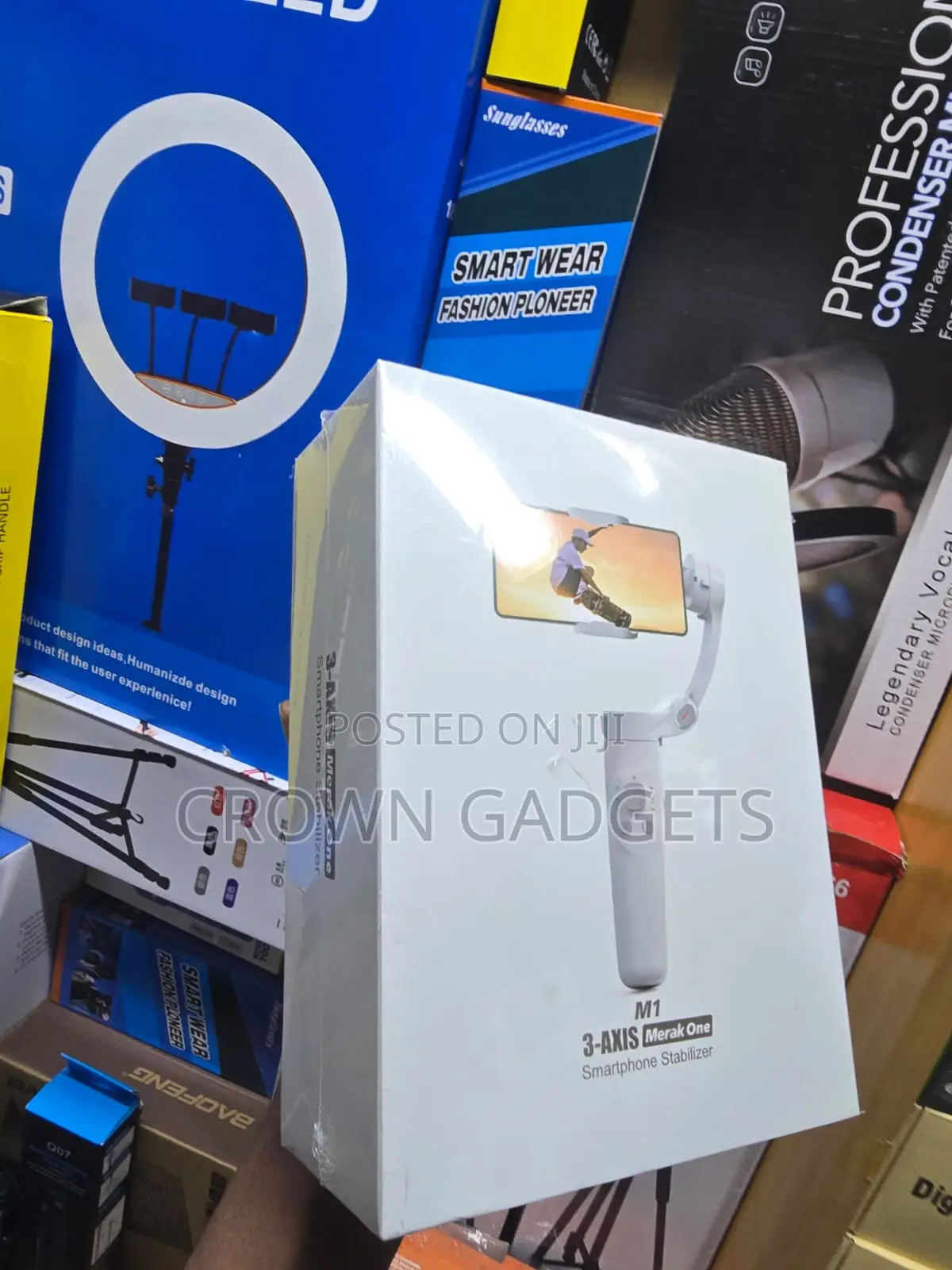 M1 Smartphone Gimbal With Bluetooth and Face Tracking