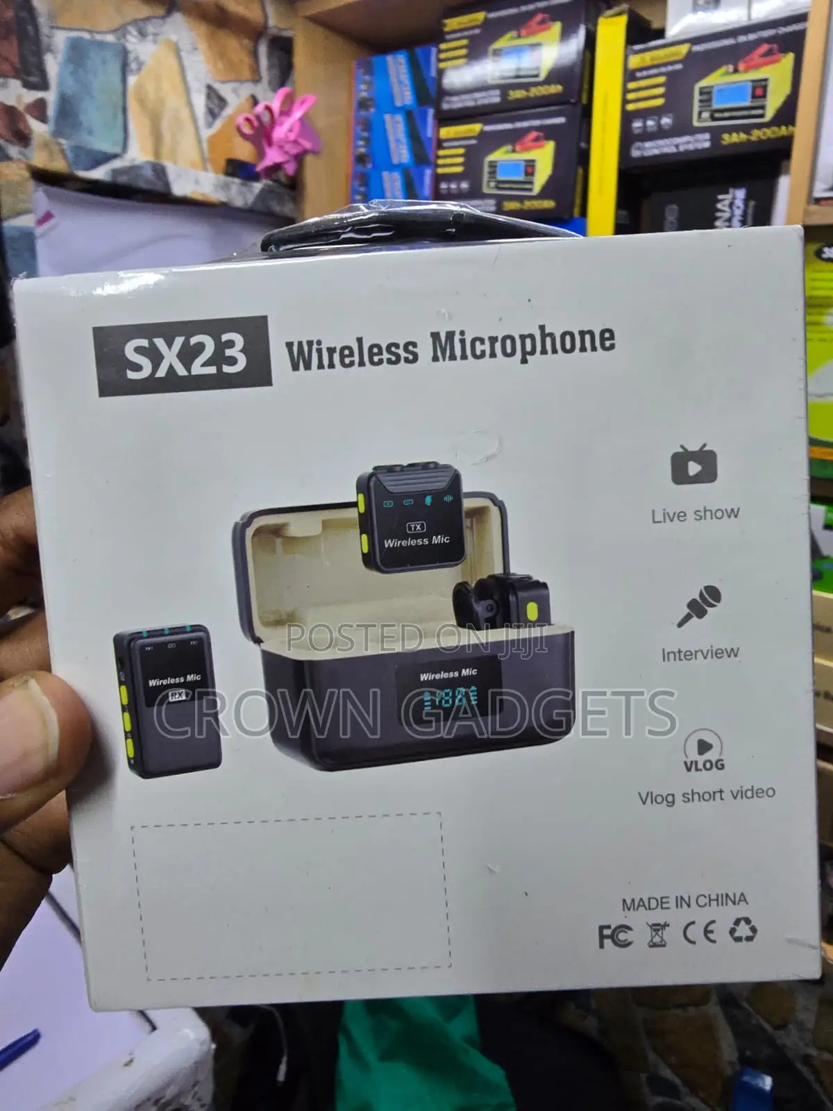 Sx23 Wireless Clip-on Microphone for Vlogging Interviews