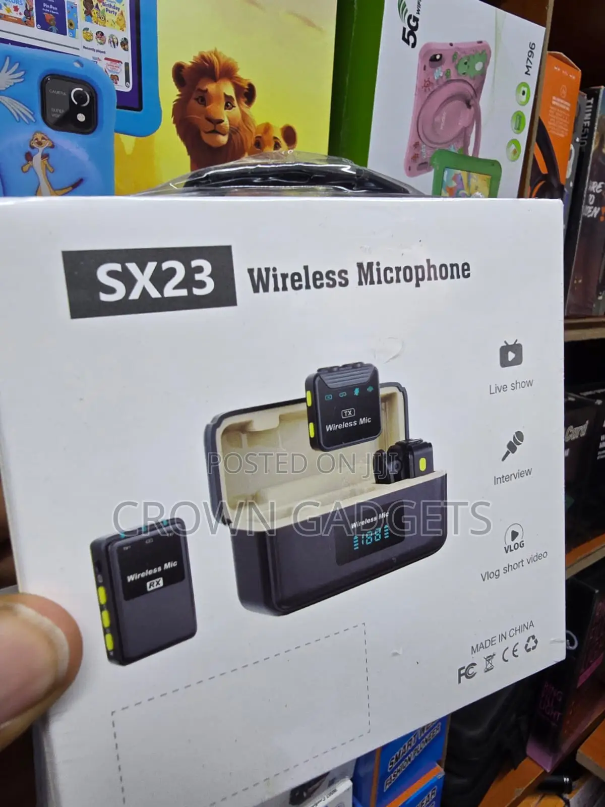 Sx23 Clip-on Wireless Mic for Youtube Tiktok and Podcasts