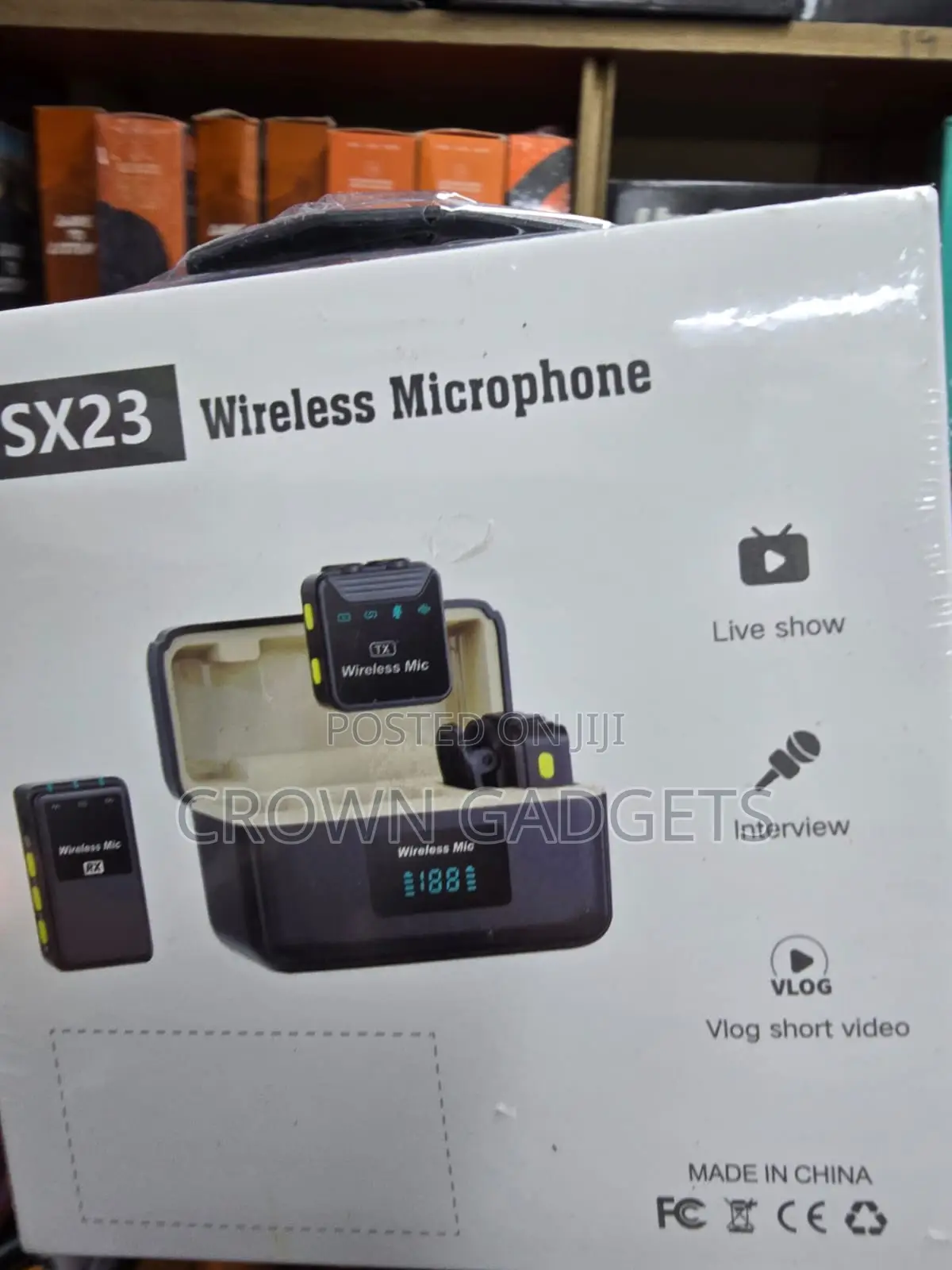Sx23 Clip-on Wireless Mic for Youtube Tiktok and Podcasts
