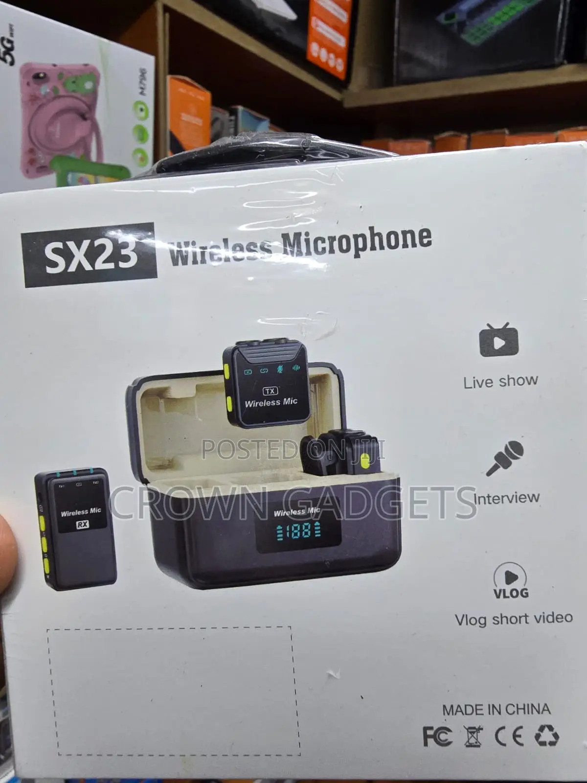 Sx23 Clip-on Wireless Mic for Youtube Tiktok and Podcasts