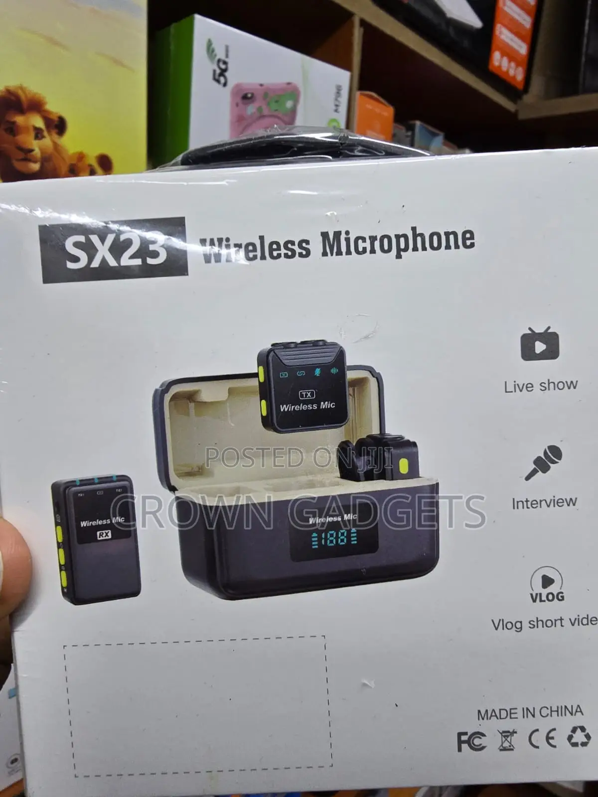 Sx23 Wireless Recording Mic With 9h Battery and Display