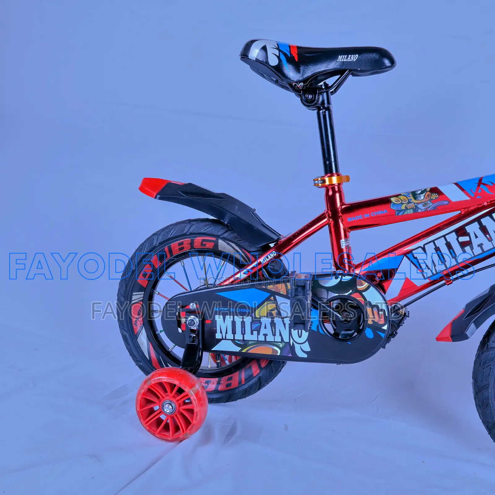 Milano Children's Bike – Size 12 Red Edition