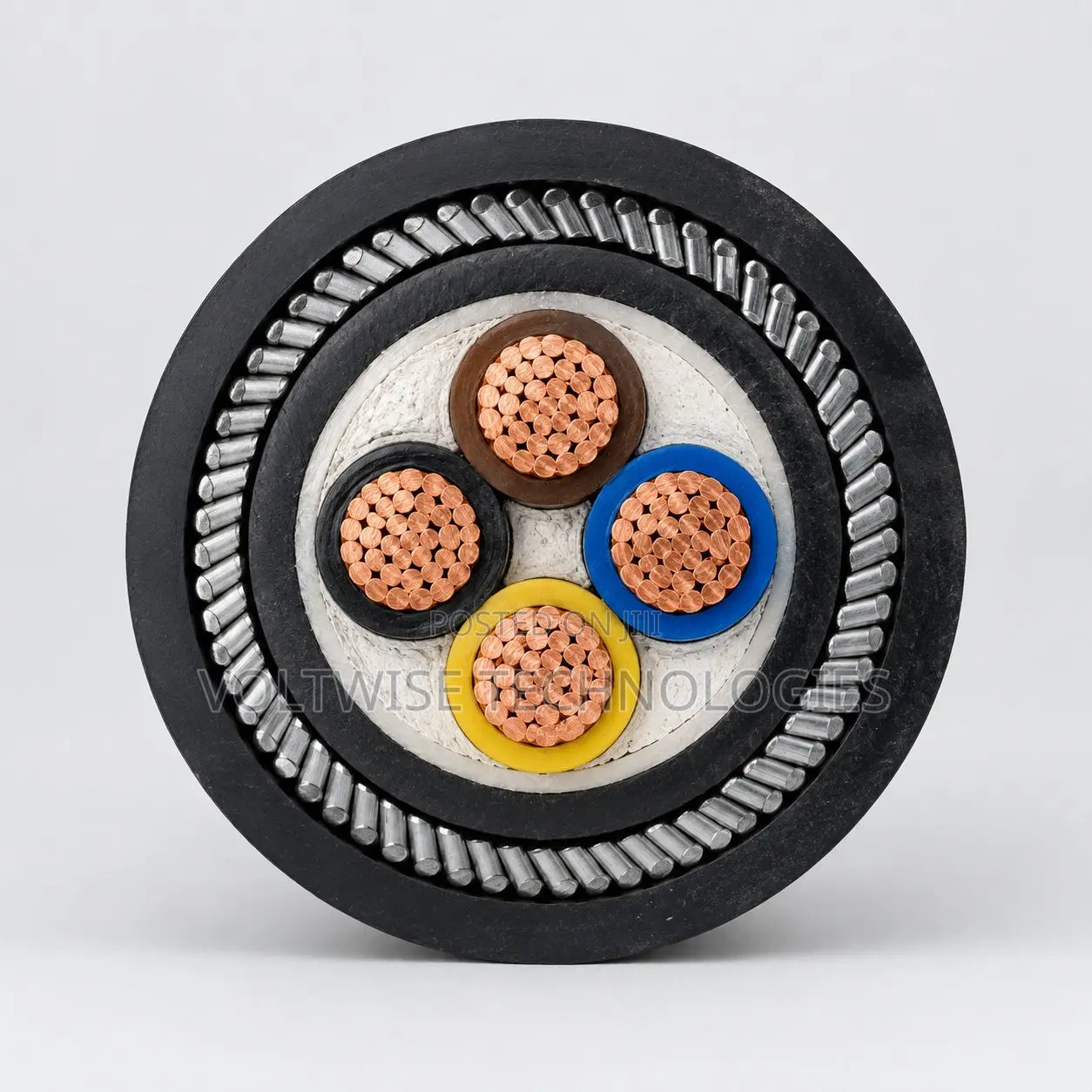 25.0mm 4 Core Copper Armoured Cable – Heavy Duty 3 Phase Power Cable