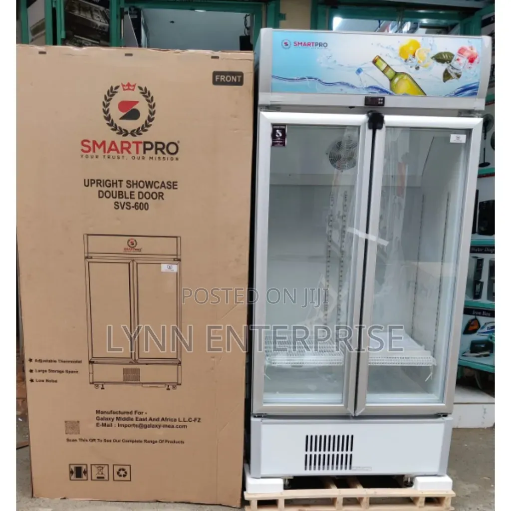 *Smartpro Upright Showcase Side by Side Fridge Svs600 450l