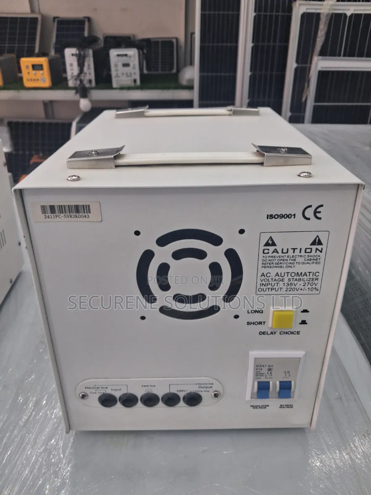 Automatic Voltage Stabilizer Relay Type SVR 3kva Single Phase