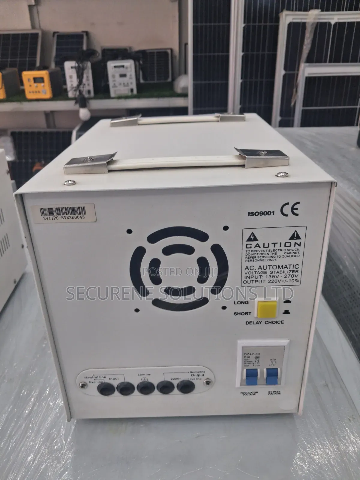 Automatic Voltage Stabilizer Relay Type SVR 3kva Single Phase