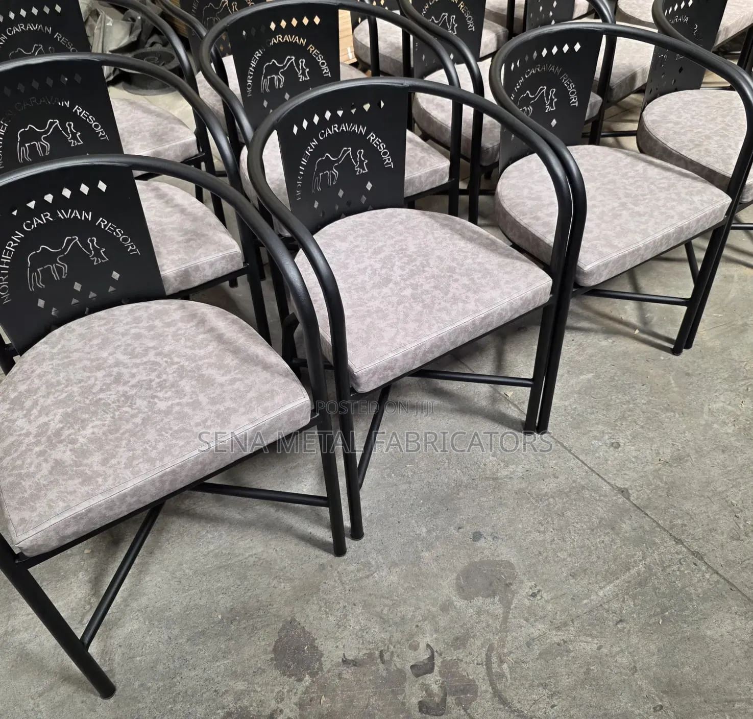 Restaurant Chairs With Customize Logo.