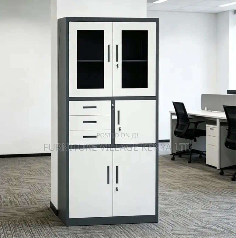4-Door Steel Cabinet With Safe