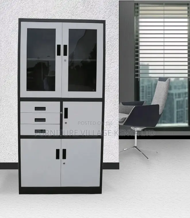 4-Door Steel Cabinet With Safe