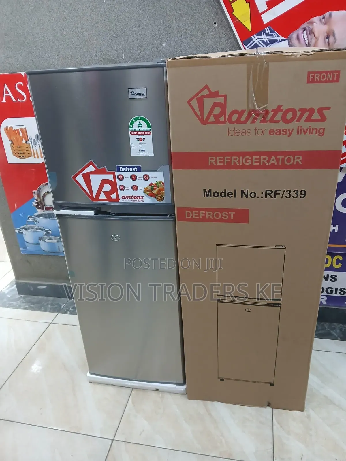 Ramtons 138litres Double Door Fridge-Refrigerator Rf/339