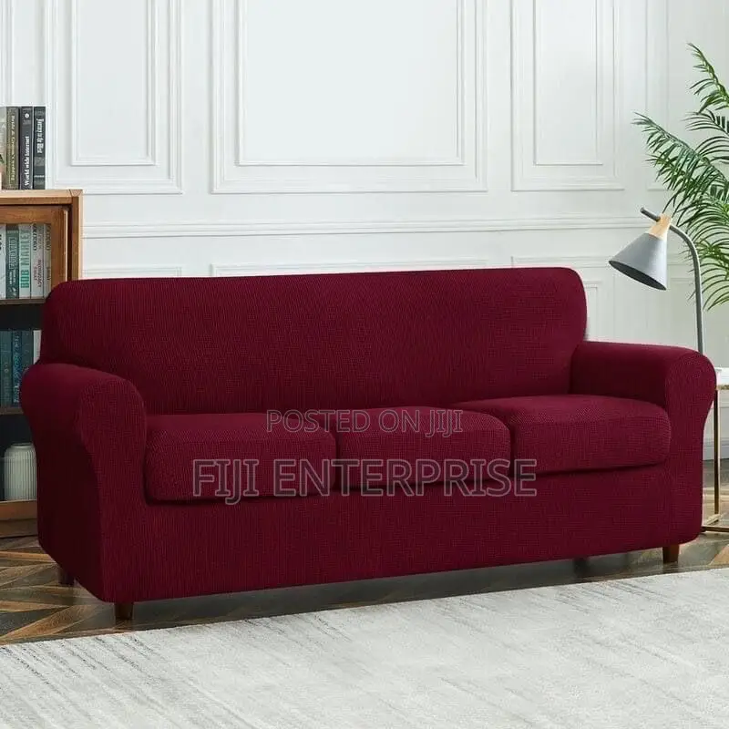 Jacquard Slip Sofa Covers + Matching Cushion Covers Machine Washable