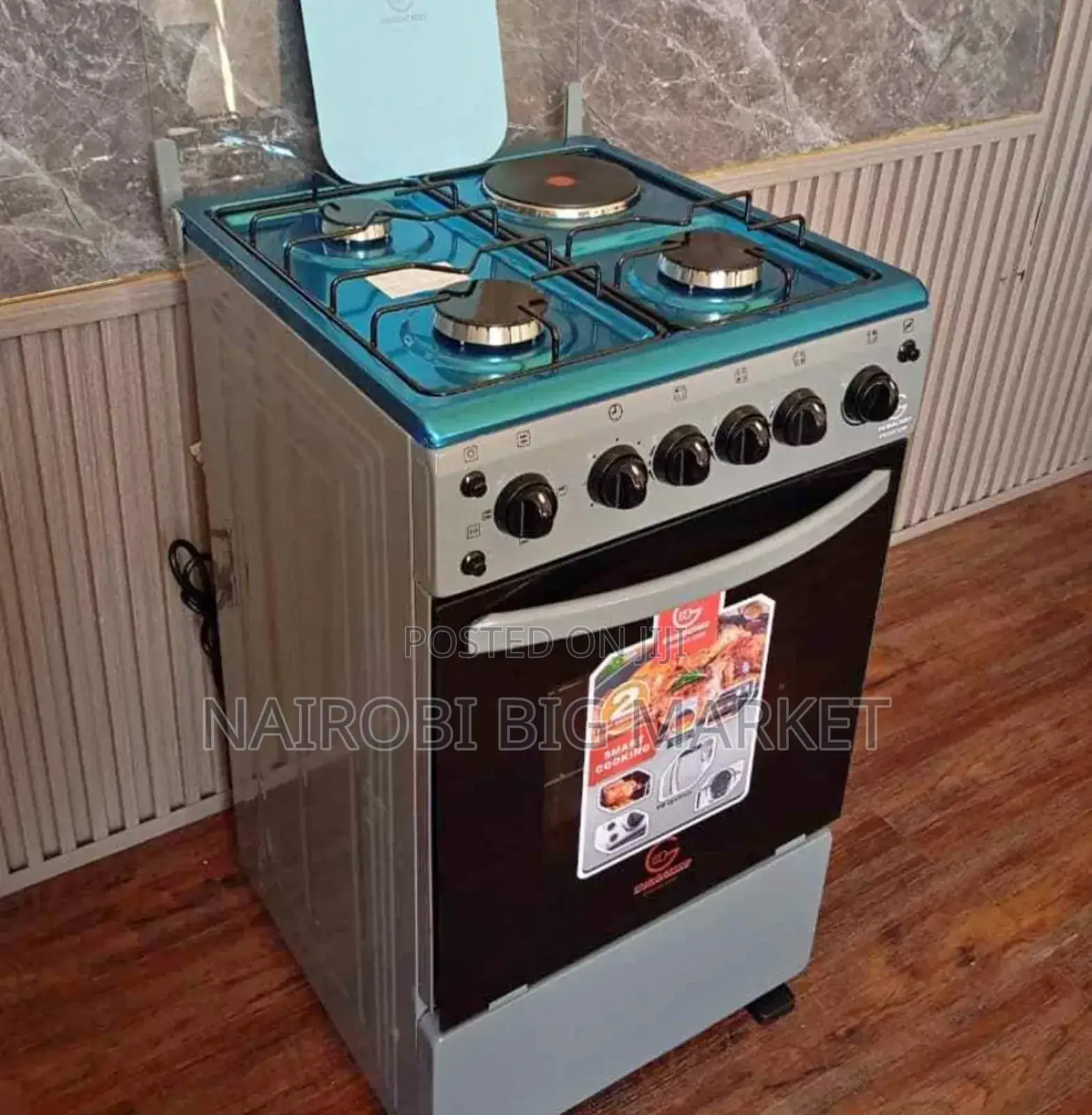 *Eurochef Free Standing 3 Gas Burner 1 Electric
